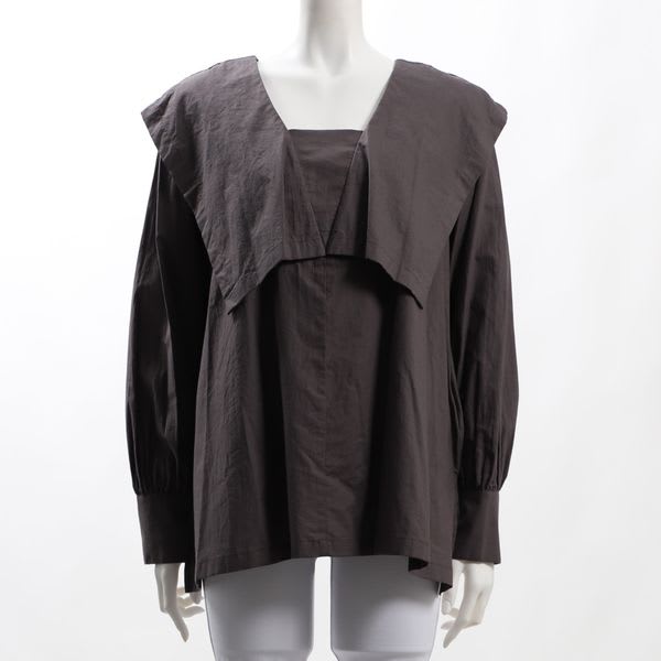 プードルクロスセーラーカラーブラウス