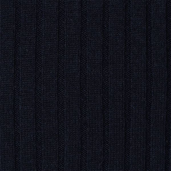 シンプルクルーネックリブニット