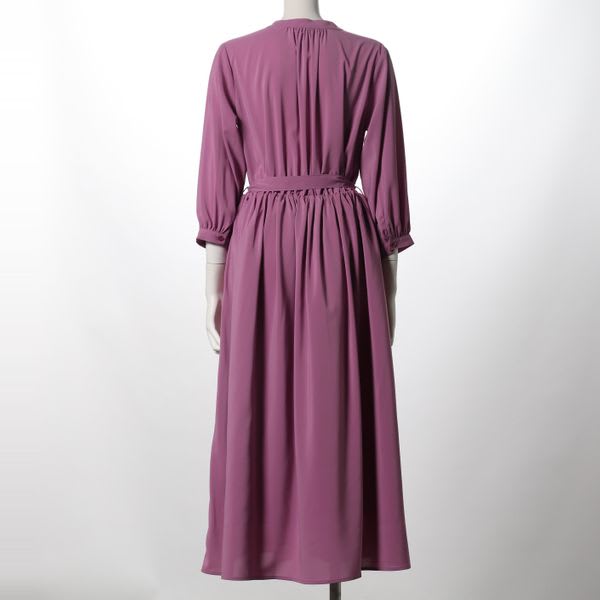 ウエストリボンギャザーワンピース