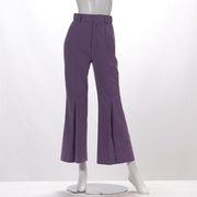 裾デザインフレアパンツ