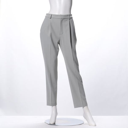 バックゴムタック入りテーパードパンツ