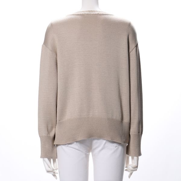 ラウンドネックドロップショルダーニット