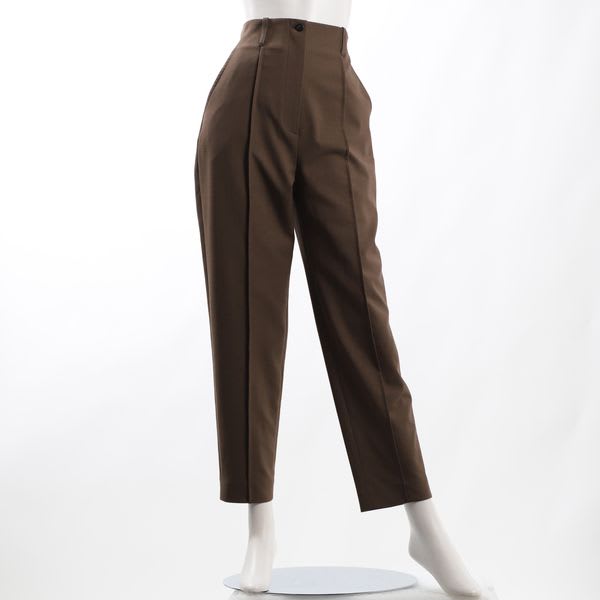 センターシームハイウエストテーパードパンツ