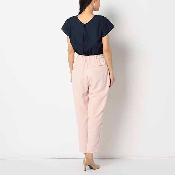 ベルト付きセンターシームテーパードパンツ