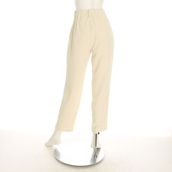 ダブルボタンタック入りテーパードパンツ