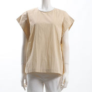 クルーネックブラウス