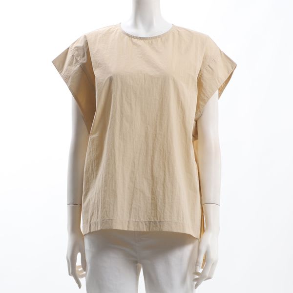 クルーネックブラウス