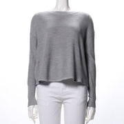 オーバーサイズドロップショルダーボートネックニット