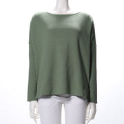 リブドロップショルダーニット