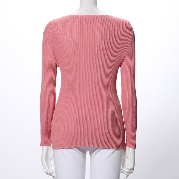 ボートネックフィットニット