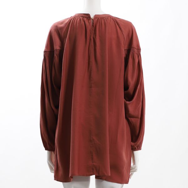 起毛ライトツイルスモックブラウス