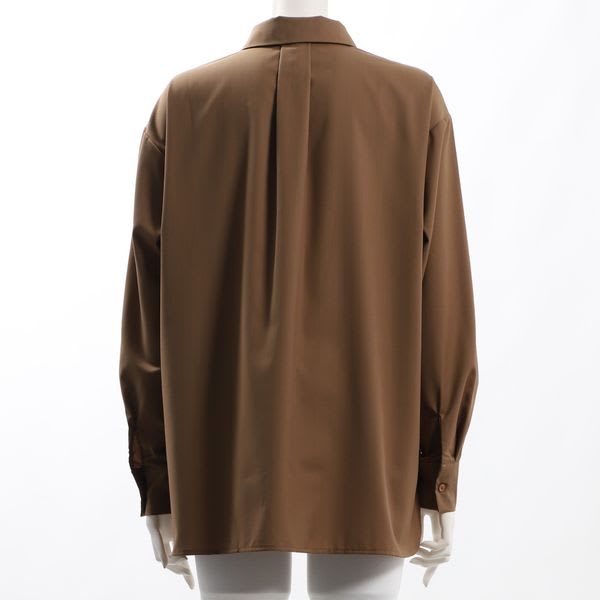 前開きシャツブラウス