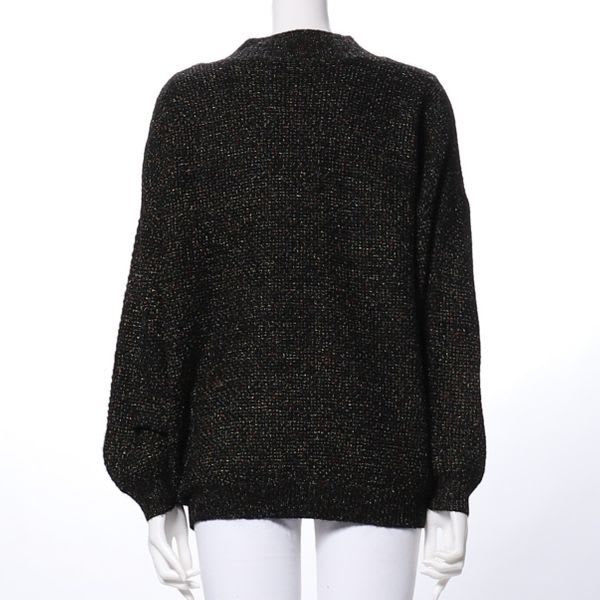 ドロップショルダーハイネックニット