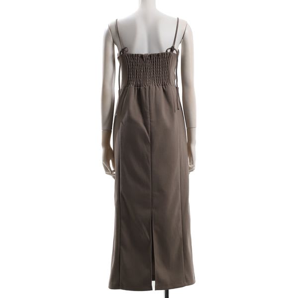 スッキリシルエットキャミソールワンピース