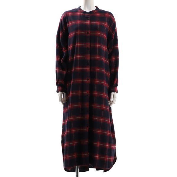 チェックシャツワンピース