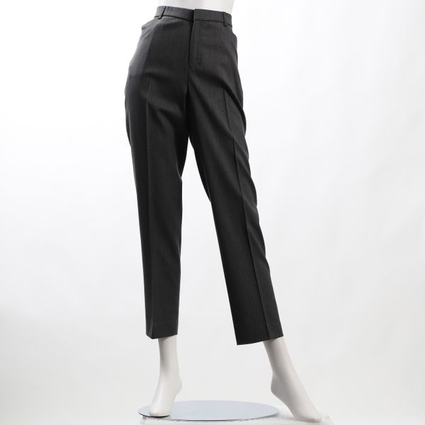 防縮ウールストレッチテーパードパンツ