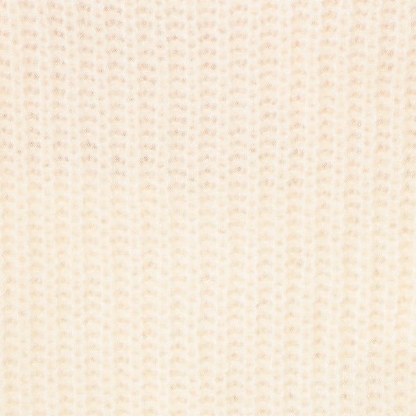 チュール重ね袖ケーブルニット