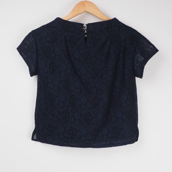 透け感ボックスシルエットブラウス