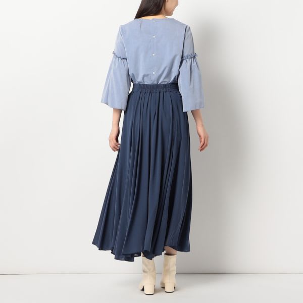 フレアスリーブブラウス