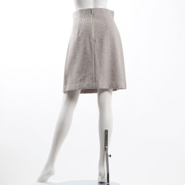 ニュアンスツイード台形スカート