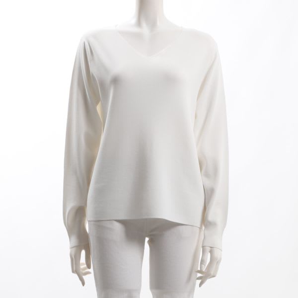 ハイゲージVネックニット