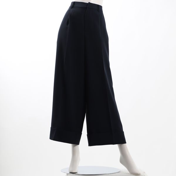 センタープレスワイドパンツ