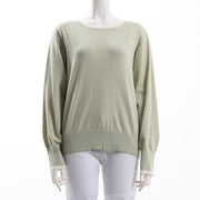 バイカラーニットラウンドネック