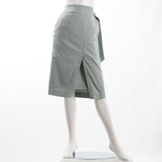 フロントスリットラップ風スカート