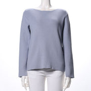 スッキリシルエットボートネックニット