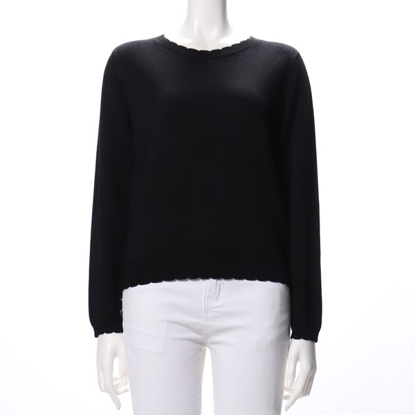 スカラップデザインニット