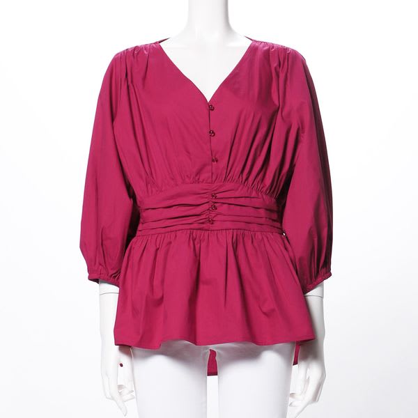 コルセット風デザインシャツ