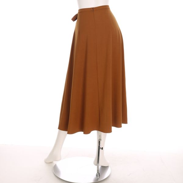 サイドリボンラップスカート