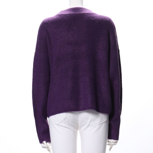 ドロップショルダーオフネックニット