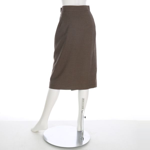 T/Rチェックラップ風タイトスカート