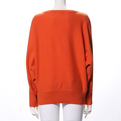 ドルマンスリーブハイゲージニット