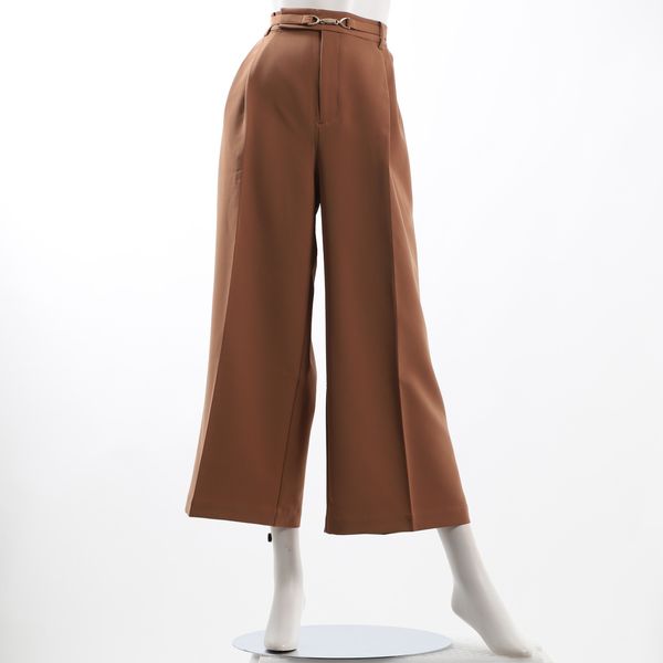 ビットベルト付きワイドパンツ