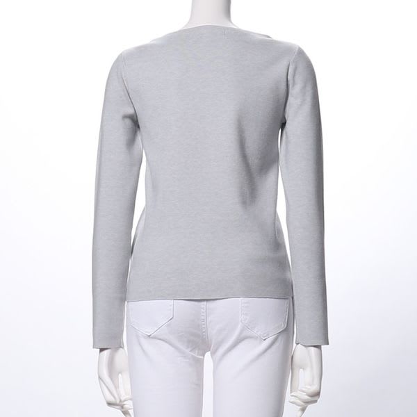 ボートネックミラノリブニット