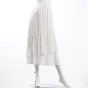 ドレープサテンギャザースカート