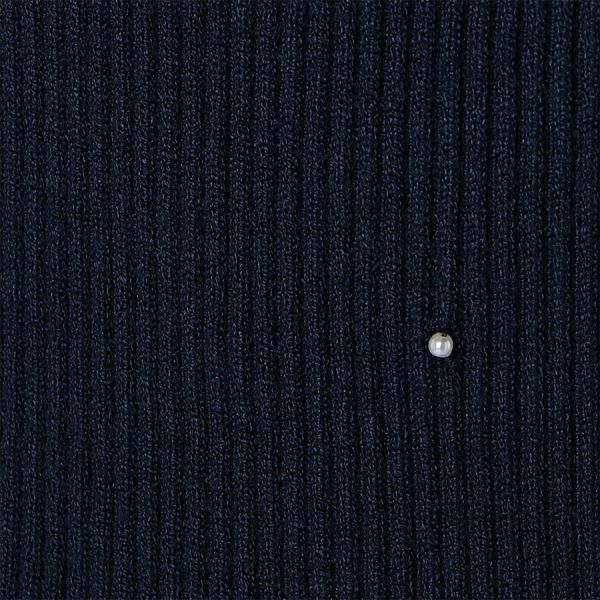 パールデザインリブニット