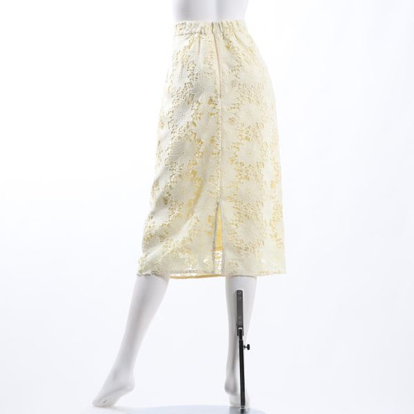 カットレース総レースタイトスカート