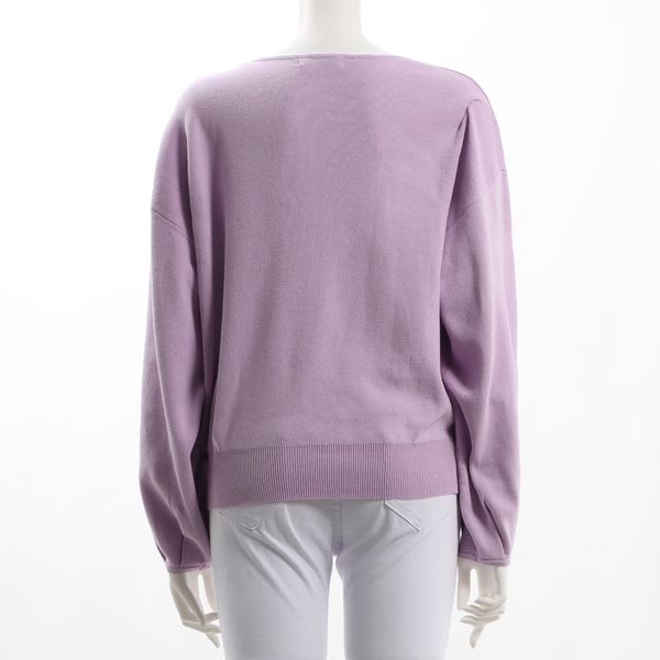 ラウンドネックドロップショルダーニット