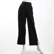 微配色ラインスリットパンツ