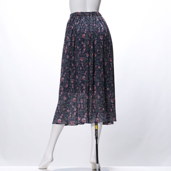 マジョリカプリーツ花柄スカート