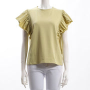 フリル袖カットソー