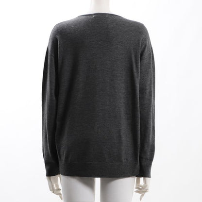 ドロップショルダーVネックニット