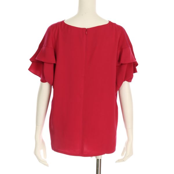 ティアードスリーブフリルブラウス