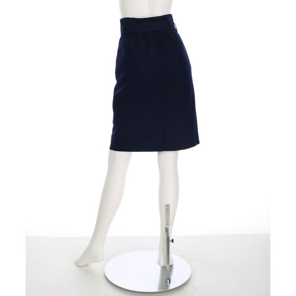 リボンベルト付きセミタイトスカート