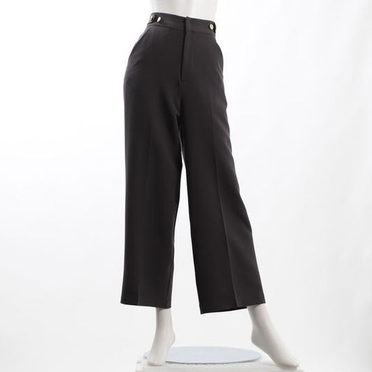 サイドメタルボタンワイドパンツ