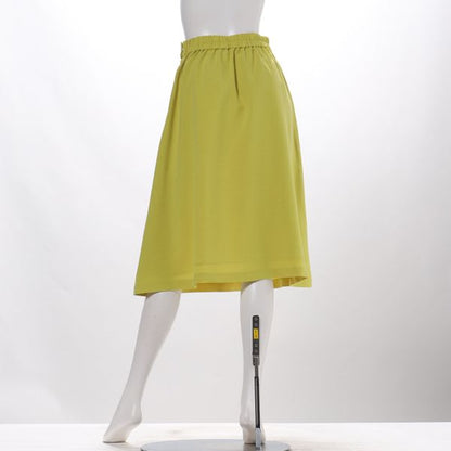 リバイバル麻調フレアスカート