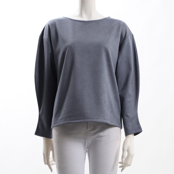 ふんわり袖ボートネックカットソー